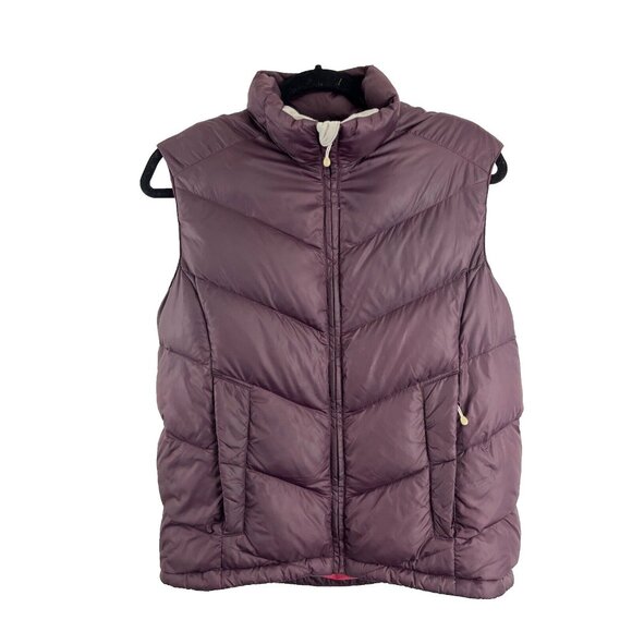 MEC Burgundy Goosedown Puffer Vest Womens Size M - Picture 1 of 13